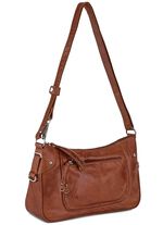 Laurina, Tasche, Damen, mit verstellbarem Umh&auml;ngeriemen COGNAC