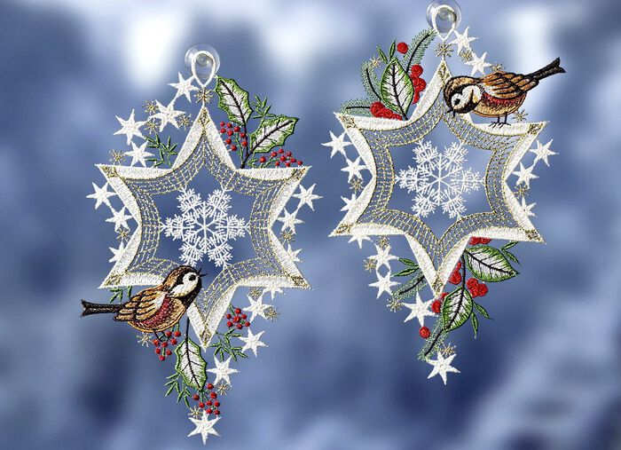 Fensterbild Stern, 2er-Set 