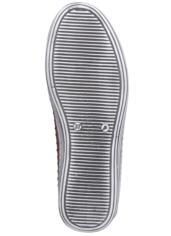 Gemini Bootie aus Rind-Nappaleder mit Zierperforation SCHWARZ-BRAUN