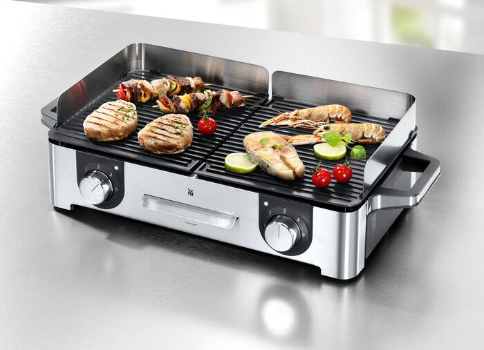 WMF LONO Elektro-Tischgrill aus Cromargan®-Edelstahl EDELSTAHL