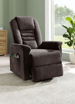 TV-Sessel mit Motor und Aufstehhilfe DUNKELBRAUN
