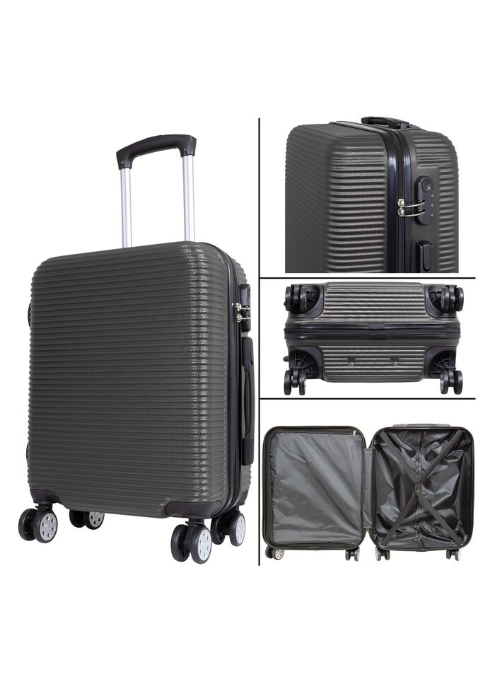 Koffer-Set mit 4 Leichtlauf-Doppelrollen 