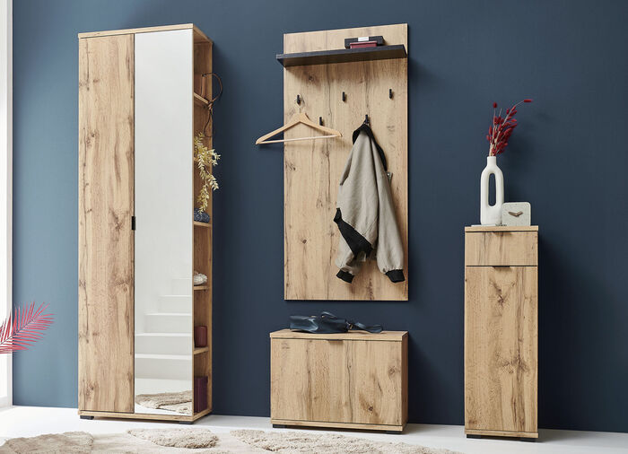 Moderne Garderobenm&ouml;bel in Wotan Eiche WOTAN EICHE