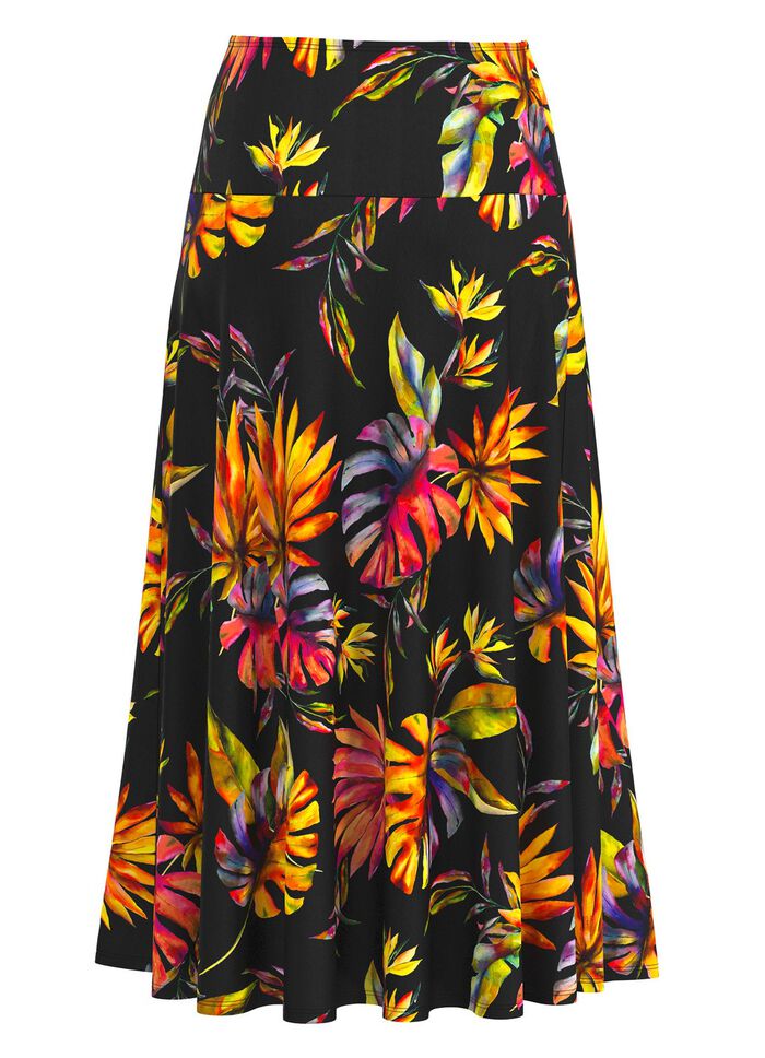 Rock mit farbbrillantem Druck 