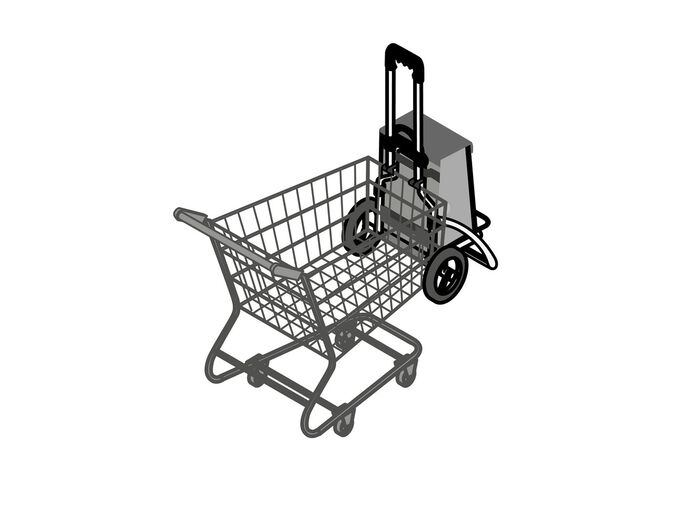 Leichter und leiser Einkaufsroller Royal Shopper 