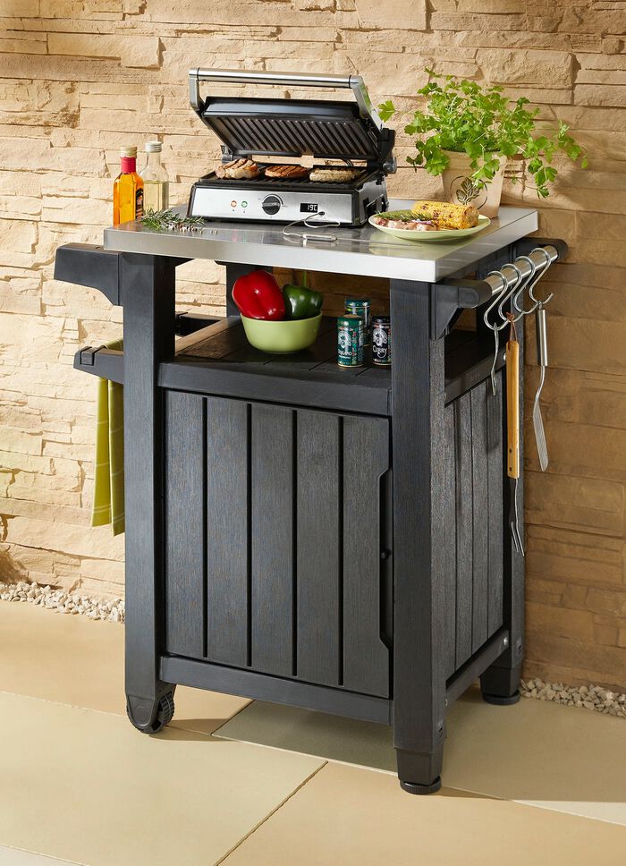 BBQ-Tisch Unity mit Edelstahl-Arbeitsplatte 