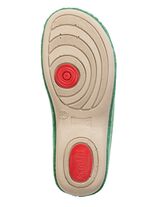 Laurina Pantoffel mit pfiffiger Nietenzier KARIBIKGR&Uuml;N