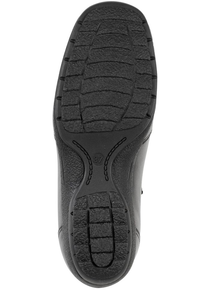 ELENA EDEN, gef&uuml;tterte Damen-Boots, Winterschuhe, Weite H, mit Lammfell SCHWARZ-BORDEAUX