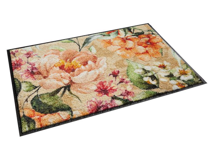 Fußmatte Blumen mit rutschhemmender Rückseite 