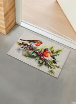 Fu&szlig;matte in winterlicher Optik 