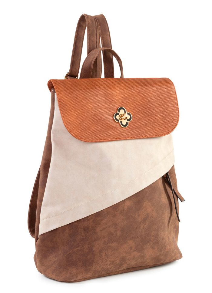 Rucksack mit &Uuml;berschlag und Drehschloss 