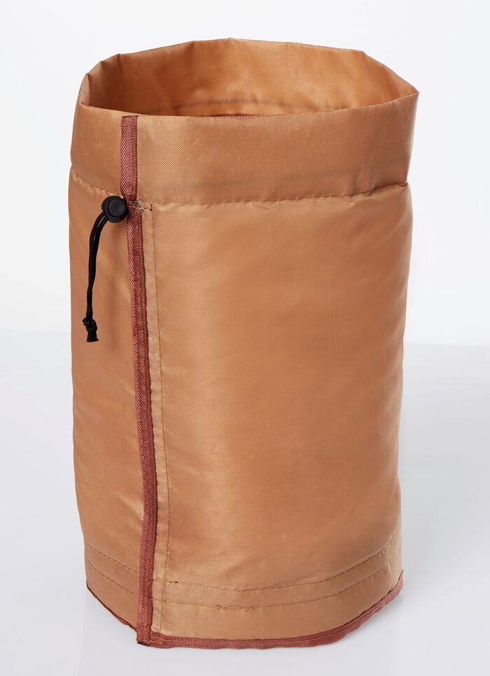 Topfschutz mit Reißverschluss und Zugband BRAUN