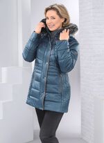 Jacke mit figurfreundlicher L&auml;ngssteppung seitlich 