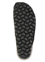 ELENA EDEN, leichte Damen-Pantoletten, Weite G, mit Lederfußbett SCHWARZ