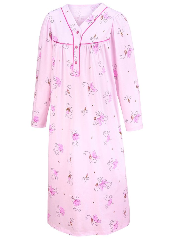 Zweierpack Nachthemden, Langarm mit Knopfleiste 