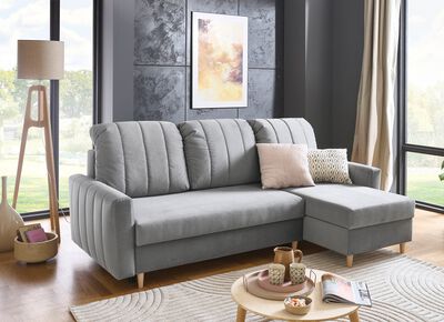 Polsterecke mit Bettfunktion und Bettkastenn 