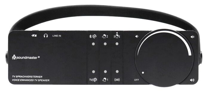 Kabelloser TV Lautsprecher mit Sprach- und Dialogverstärker 
