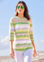 Pullover mit dekorativen Farbverl&auml;ufen 