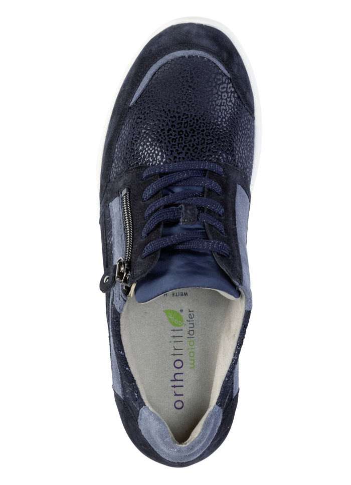 Waldläufer Schnürschuh mit bester Abrollfunktion BLAU