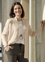 Strickjacke mit dekorativer Struktur 