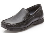 Waldläufer Mokassin-Slipper mit seitlichen Gummizügen SCHWARZ