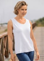 Kombifreundliches Tanktop WEISS