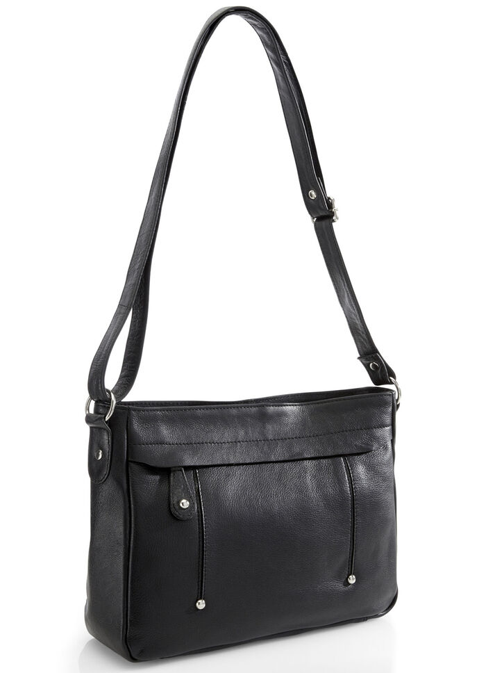 Laurina, Tasche, Damen, mit verstellbarem Umhängeriemen SCHWARZ