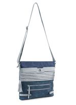 Tasche mit teilweise glitzernden Flechtdurchz&uuml;gen JEANS