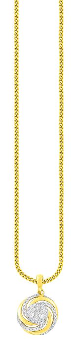 Interessanter Anh&auml;nger mit 7 Brillanten und 56 Diamanten 