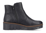 Rieker, gefütterte Damen-Stiefeletten, Winterschuhe, mit Reißverschluss SCHWARZ