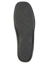 ELENA EDEN, sommerliche Damen-Slipper, Weite H, mit herausnehmbarem Fu&szlig;bett SCHWARZ