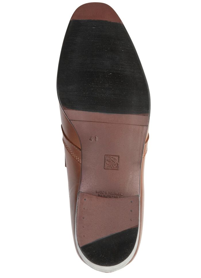 Slipper aus Rind-Nappaleder COGNAC