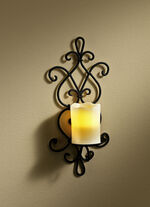 Wandkerzenhalter aus Eisen 