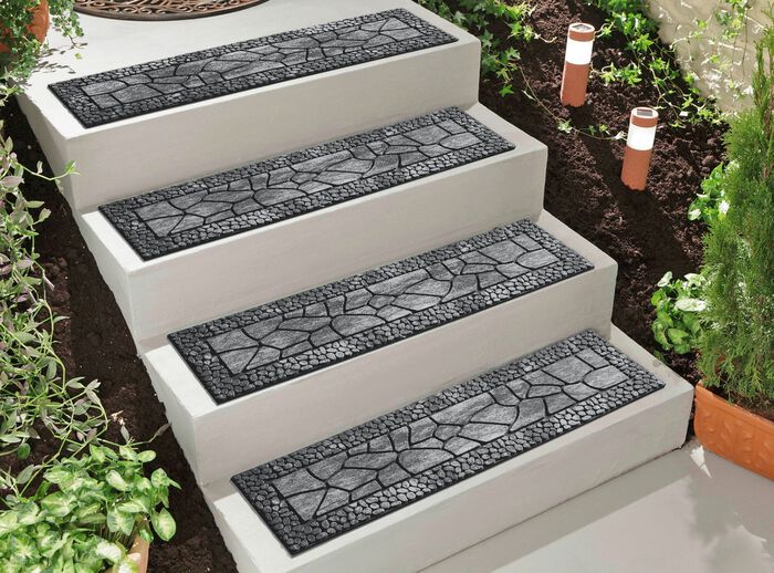 Stufenmatten im preisg&uuml;nstigen 2er-Pack GRAU