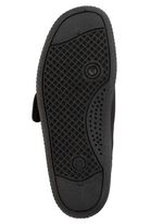 Hausschuh aus weichem, elastischem Textilmaterial SCHWARZ