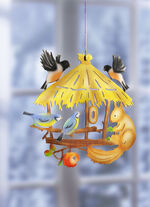 Holz-Fensterbild aus den Erzgebirge 