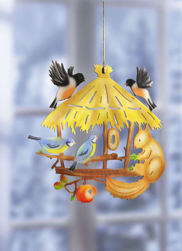 Holz-Fensterbild aus den Erzgebirge 