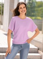 Pullover mit Wellenstruktur FLIEDER