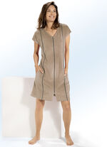 Besonders schönes Hauskleid von Plantier TAUPE