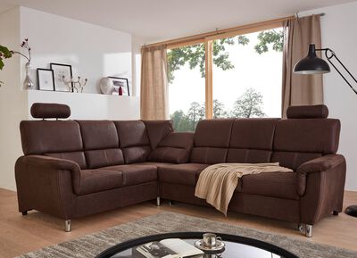 Frei im Raum aufstellbare Polsterecke mit bequemer Federkern-Polsterung 