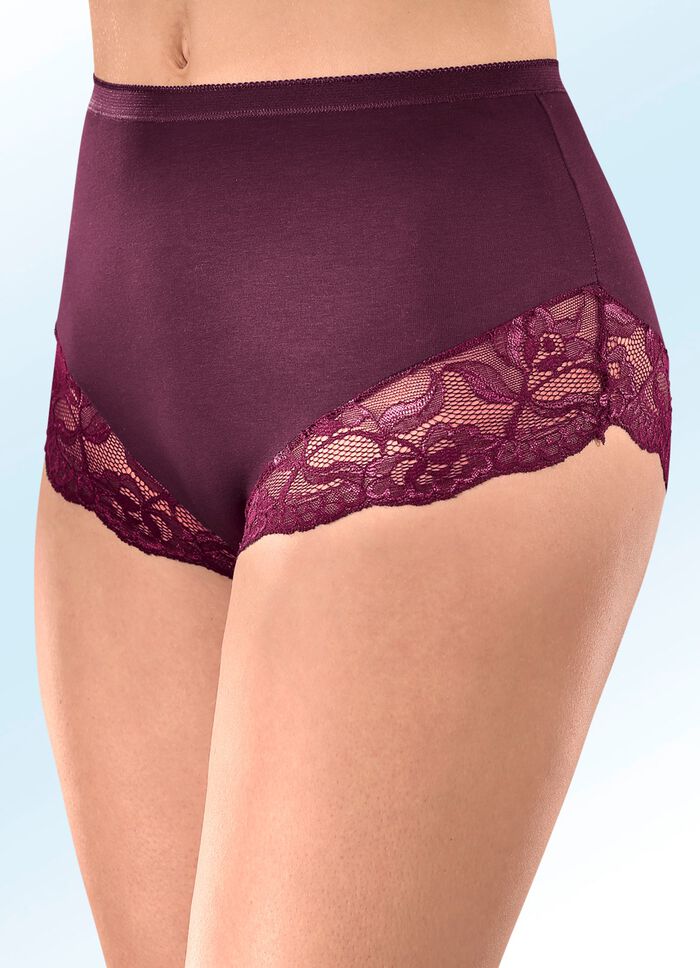 Viererpack Slips mit Elastikspitze 