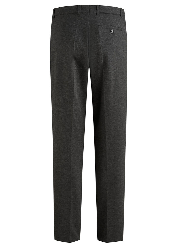 "Klaus Modelle"-Hose mit Dehnbund in 4 Farben ANTHRAZIT MELIERT