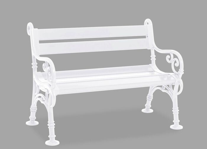 Gartenbank aus Voll-Kunststoff 