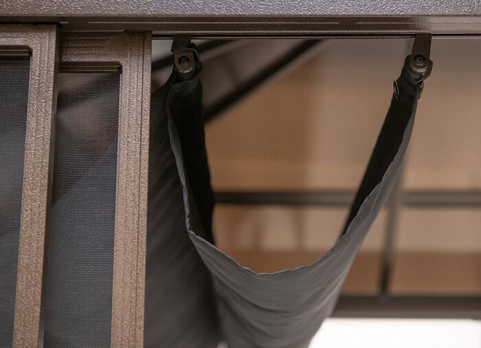 SOJAG Aluminium Pavillon Castel in edlem Bronzeton 