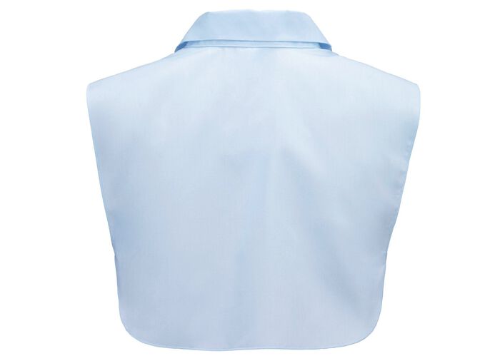 Klaus Modelle, Damen-Blusenkragen, aus feinem Popeline HELLBLAU