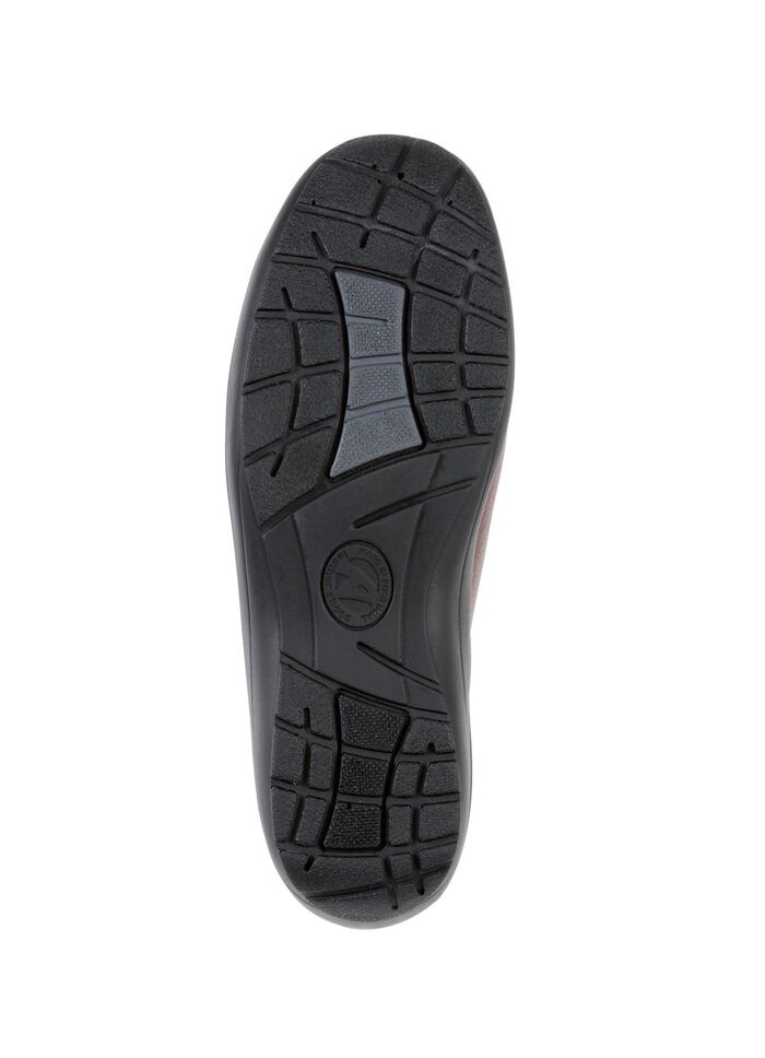 ELENA EDEN Slipper aus Nappaleder BORDEAUX-SCHWARZ