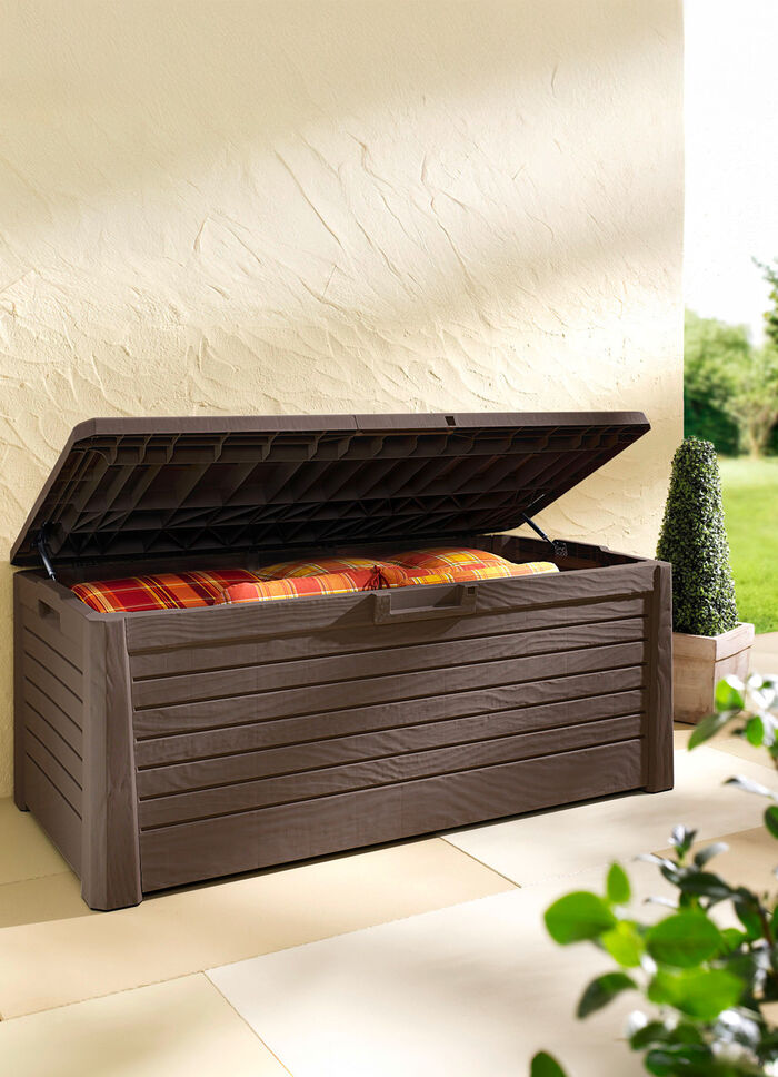 Mehrzwecktruhe aus widerstandsfähigem Polypropylen BRAUN