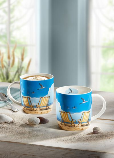 Henkelbecher aus hochwertigem Porzellan 