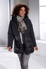 Funktionsjacke in angesagtem Materialmix 