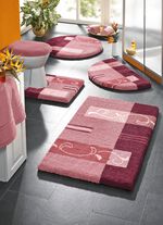 Supersoft Badgarnitur mit rutschhemmender Latexierung ROSÉ